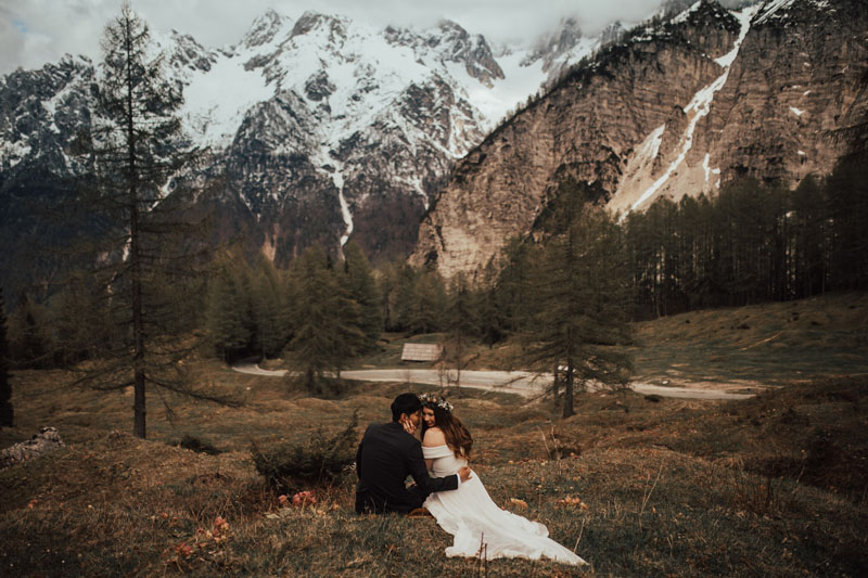 Poroka v Kranjski Gori ob jezeru Jasna